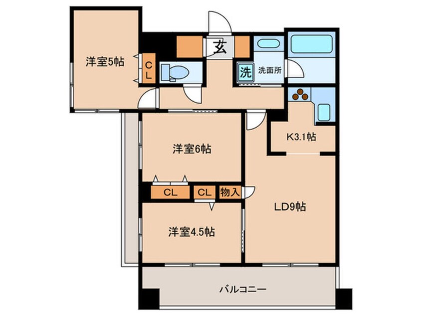 間取図 クリオ文京小石川