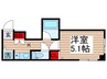クレ－ルアゼリア 1Kの間取り