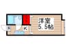 パストラル松戸 1Kの間取り