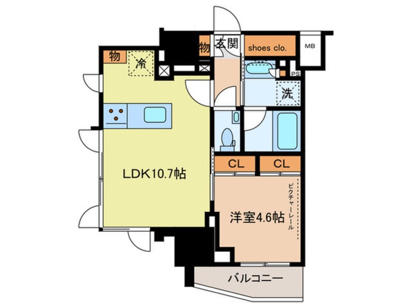 間取図 ザ・パークハビオ荏原中延駅前