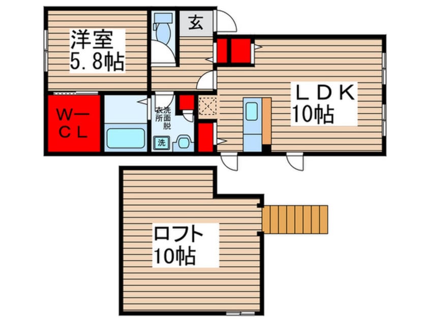 間取図 ＰＲＩＭＡ ＮＯＺＺＥ柏