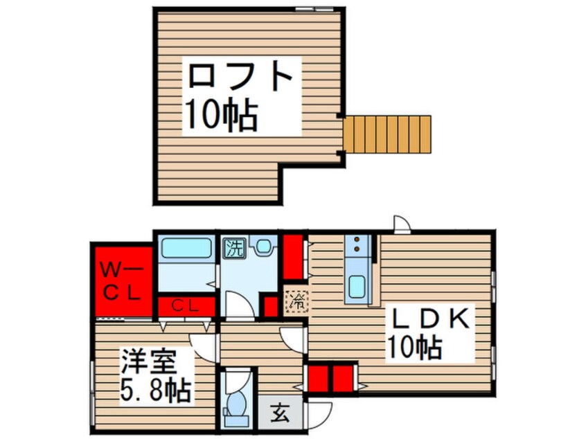 間取図 ＰＲＩＭＡ ＮＯＺＺＥ柏