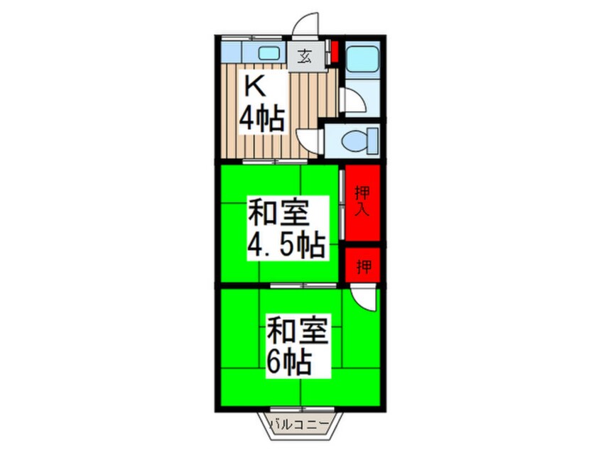 間取図 プチメゾン蕨