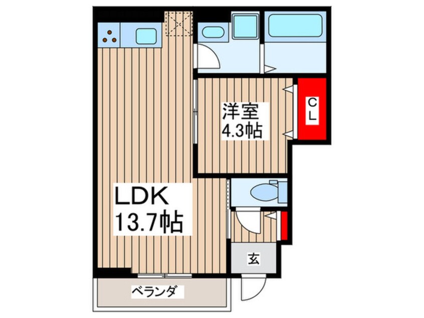 間取図 クレシア幕張