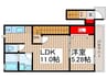 エーデルハイム 1LDKの間取り