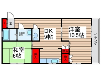間取図 ﾆｭｰﾎｰﾑｽﾞ第一ﾏﾝｼｮﾝ(401)