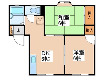 間取図 エントピアⅡA棟