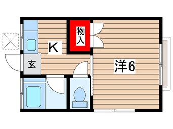 間取図 當麻ハイツ（５－６号室）