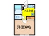 ミルキーウェイ 1Kの間取り