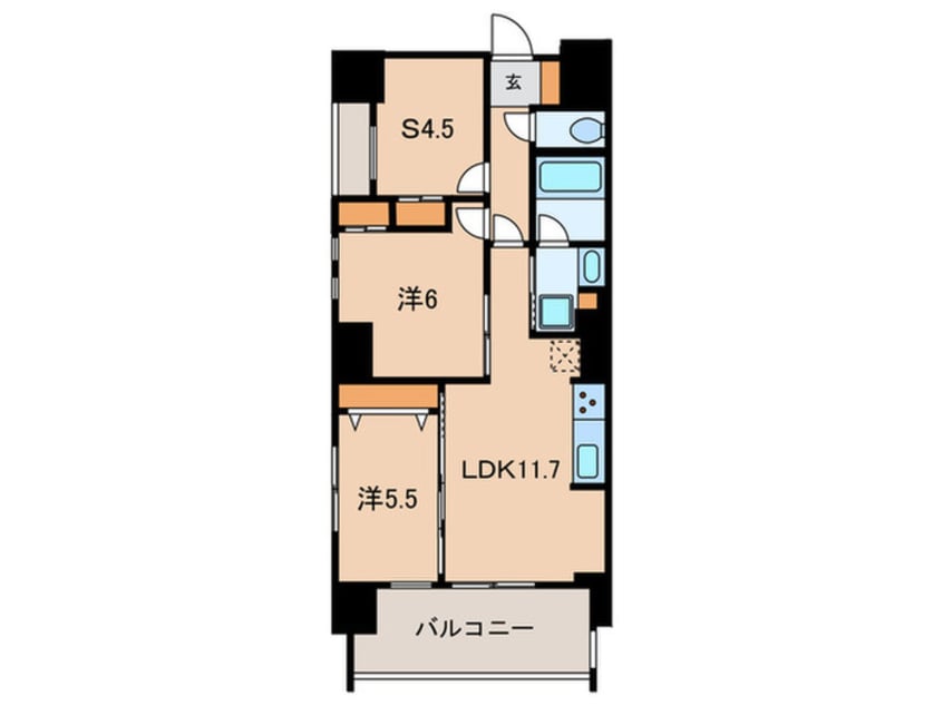 間取図 レスピール早稲田