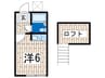 ガーデンハイツ金沢Ｂ 1Rの間取り