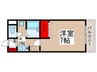 グランピエ－ルＫ６ 1Kの間取り