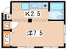 ハイツ秋 1Kの間取り