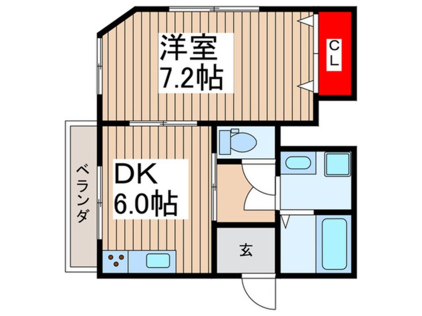 間取図 ハイツ霞