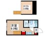コーポＮＡＫＡＳＨＯ 1Rの間取り