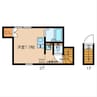 アペックス下高井戸Ⅱ 1Rの間取り
