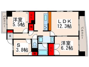 間取図 セブン・ナルケマンション