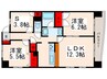 セブン・ナルケマンション 2LDK+Sの間取り