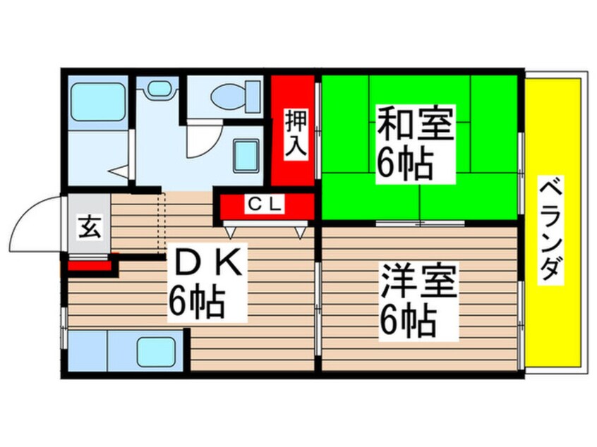 間取図 フレ－ルムツミ