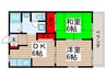フレ－ルムツミ 2DKの間取り
