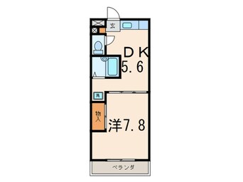 間取図 河野ハイム№３