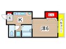 シアトリカル都賀 1Kの間取り