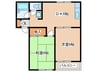 美よしコーポＡ 2DKの間取り