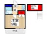 ハイム新河岸 1Kの間取り