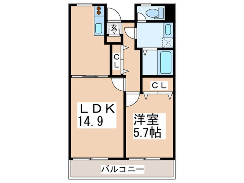 間取図 ピ－スフルプレイス