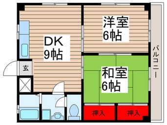 間取図 ﾚｲﾝﾎﾞ-ﾋﾙｽﾞ