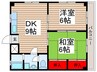 ﾚｲﾝﾎﾞ-ﾋﾙｽﾞ 2DKの間取り