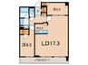ウエリス新宿早稲田の森(705) 2LDKの間取り
