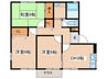 アトリオA 3DKの間取り