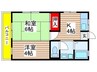 サニーハイツ園生 2Kの間取り