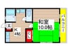 サニーハイツ園生 1Kの間取り