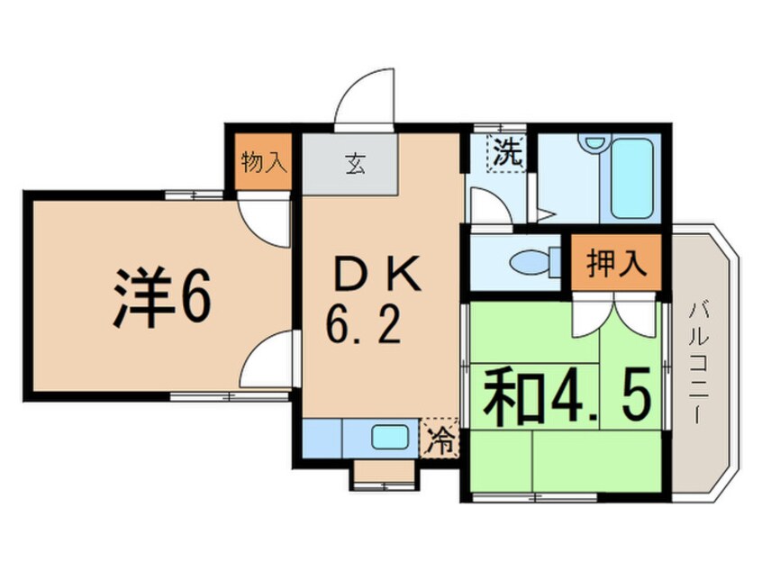 間取図 スト－クハイツ石塚