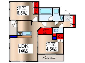 間取図 グレ－シアタワ－ズ所沢(Ｔ-601)