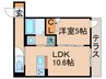 グラナーデ東水元 1LDKの間取り