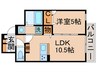 グラナーデ東水元 1LDKの間取り