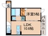 グラナーデ東水元 1LDKの間取り