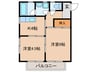テンプレ－ト若松 2Kの間取り