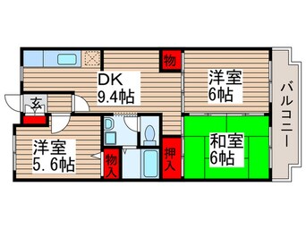 間取図 フレア・ウィング林