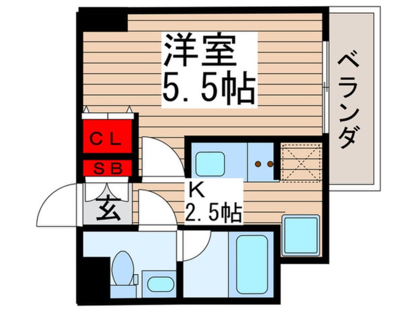間取図 AZEST北千住（208）