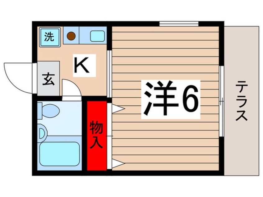 間取図 クリスタルハイツ６