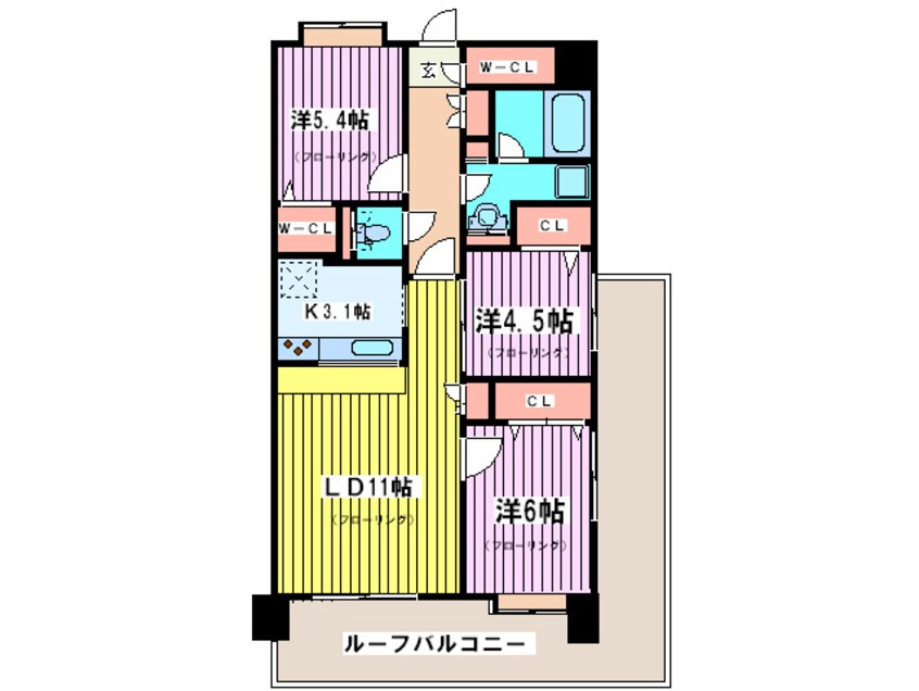 間取図 コンフォリア板橋仲宿