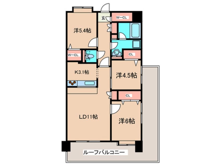 間取図 コンフォリア板橋仲宿