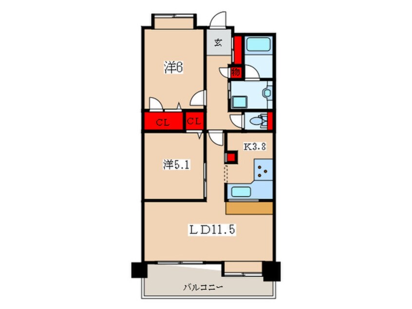 間取図 コンフォリア板橋仲宿