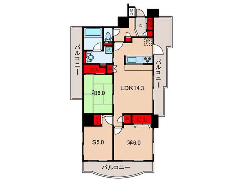 間取図 コンフォリア板橋仲宿