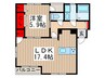 アルカディア 1LDKの間取り