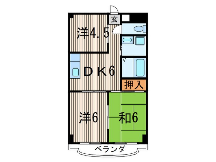 間取り図 グリーンハイム是政